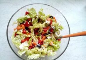 yapon dietasi uchun karam salatasi